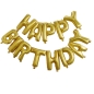 Preview: Luftballon Girlande - Happy Birthday - Gold